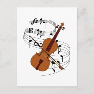 Violin Postcard