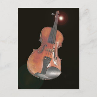 violin postcard