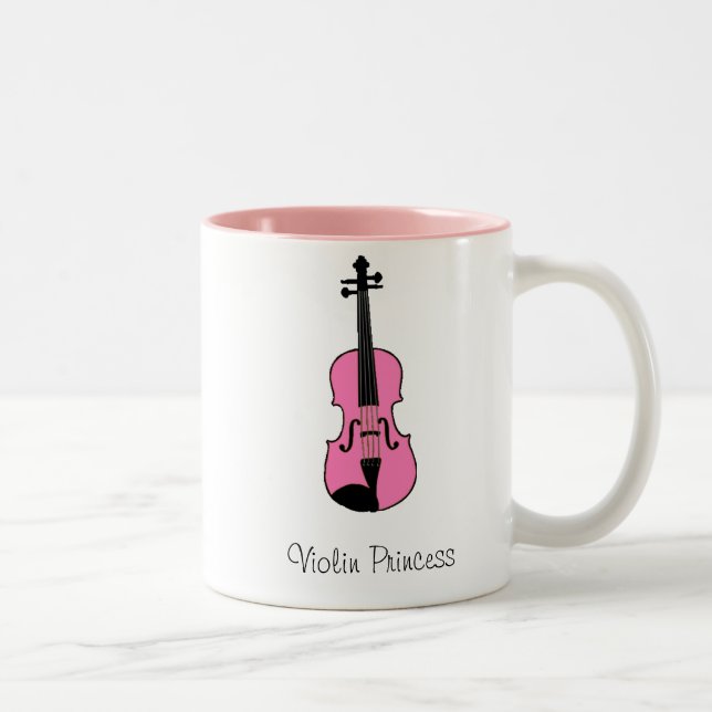 Violin Princess Two-Tone Coffee Mug (Right)