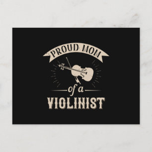 Violin - Proud Mum Of A Violinist Postcard
