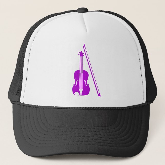 Violin - Purple Trucker Hat (Front)