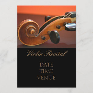 Violin Recital elegant stylish performance Invitation
