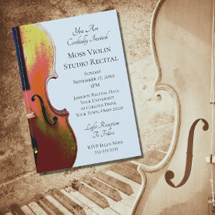 Violin Recital Invitation