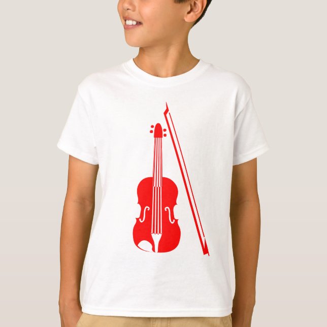 Violin - Red T-Shirt (Front)