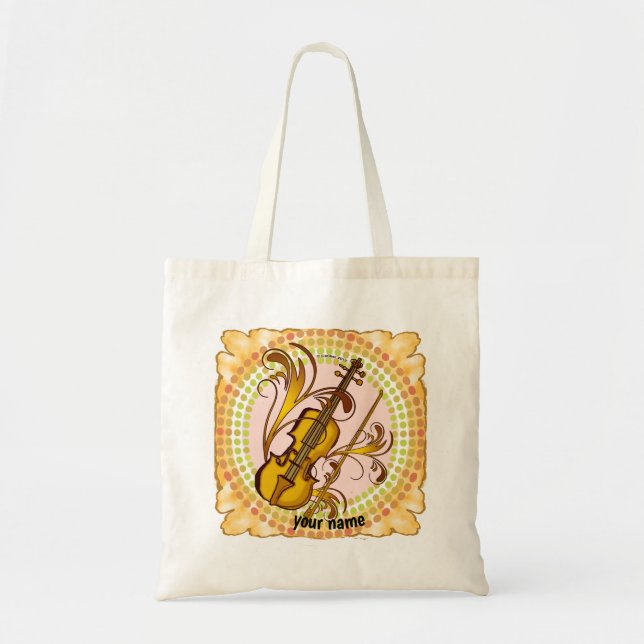 Violin Rhythm tote bag (Front)