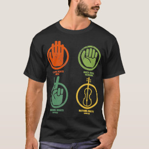 Violin Rock Paper Scissors Strings Class Gift T-Shirt