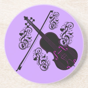 Violin,Rocking love_ Coaster