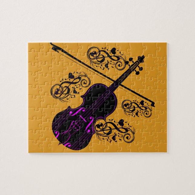 Violin,Rocking love_ Jigsaw Puzzle (Horizontal)