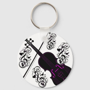 Violin,Rocking love_ Key Ring