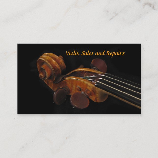 Violin Sales and Repairs Business Card (Front)