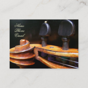 Violin Scroll Profile Card by Leslie Harlow