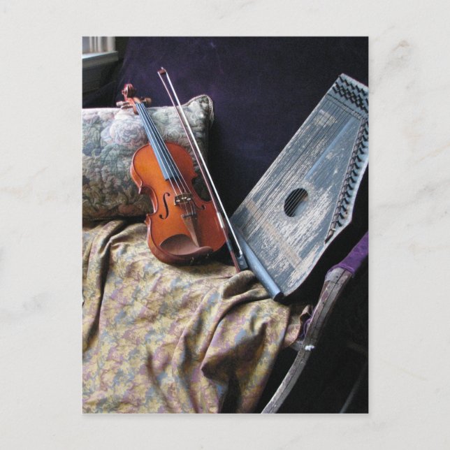 Violin Sill Life Postcard (Front)