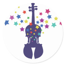 Violin Star Violin Stickers