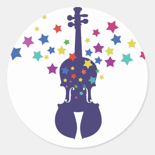 Violin Star Violin Stickers (Front)