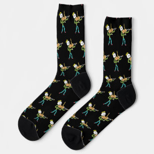 Violin Stickman Socks