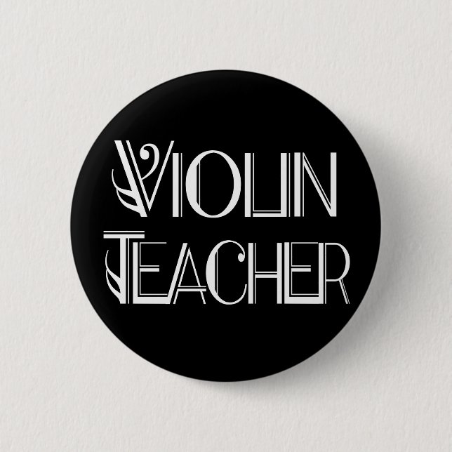 Violin Teacher Button (Front)