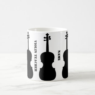 Violin Teacher Gift funky Personalised Coffee Mug