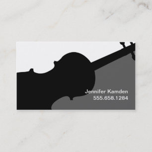 Violin Teacher Player Music Studio Musician Business Card