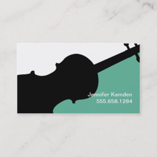 Violin Teacher Player Studio Music Musician Business Card