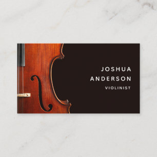 Violin Teacher Professional Musician Simple Business Card