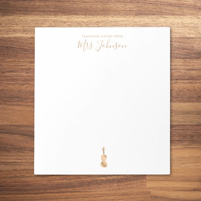 Violin Teacher Teaching Notes Elegant Script (Creator Uploaded)