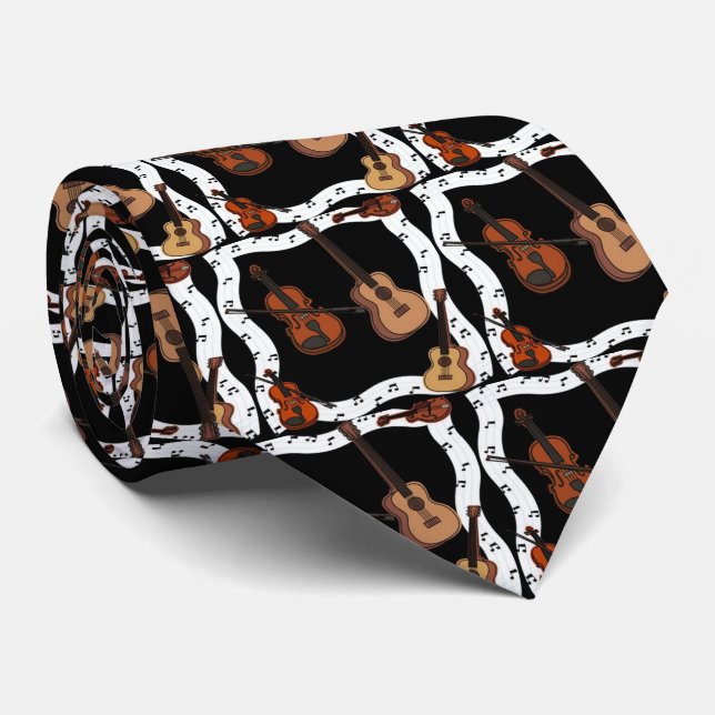 violin, tie (Rolled)