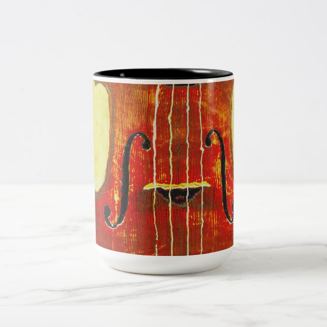 VIOLIN Two-Tone COFFEE MUG (Center)
