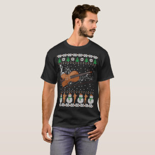 Violin Ugly Christmas Sweater Funny Band T-Shirt