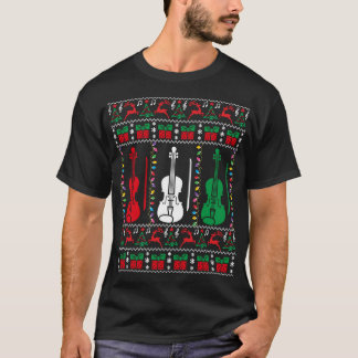 Violin Ugly Christmas Sweater Violinist Xmas Famil