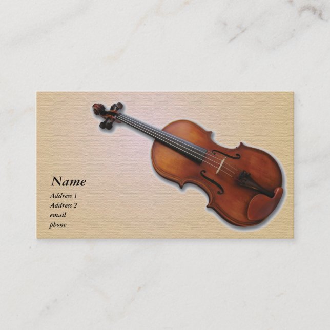 Violin / Viola Business Card (Front)