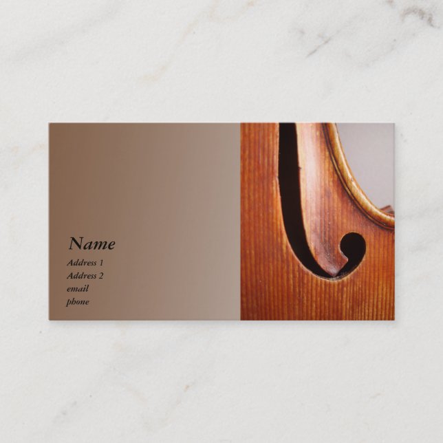 Violin / Viola Business Card (Front)