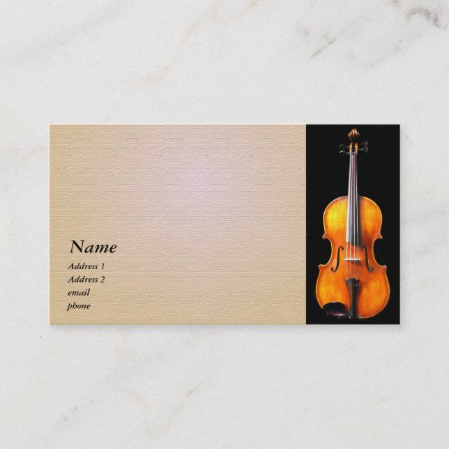 Violin / Viola Business Card (Front)