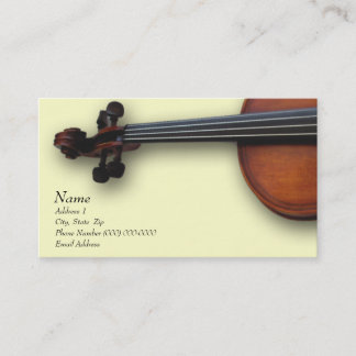 Violin Viola Business Card for The Violin Site