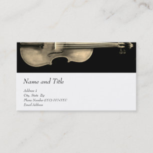 Violin Viola Business Card for The Violin Site