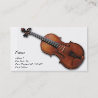 Violin Viola Business Card for The Violin Site