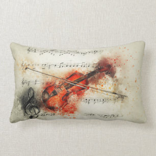 Violin viola classical music pillow