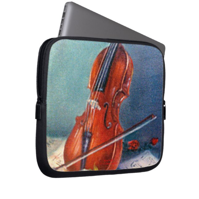 Violín/Violin Laptop Sleeve (Front Right)