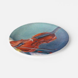 Violin/Violin Paper Plate