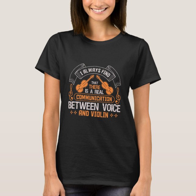 violin violin player gift T-Shirt (Front)