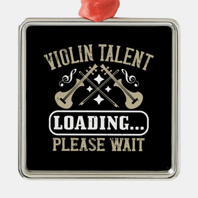 Violin - Violin Talent Loading Metal Tree Decoration (Front)