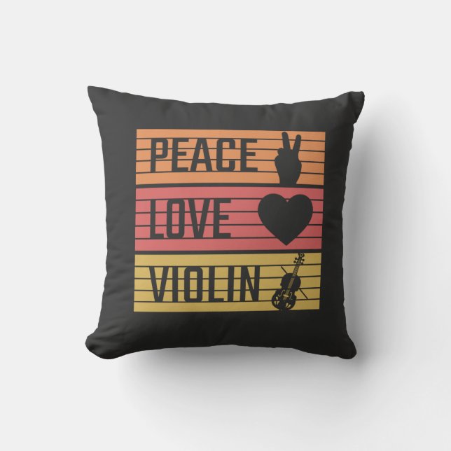 Violin Violinist Fiddle Cushion (Front)