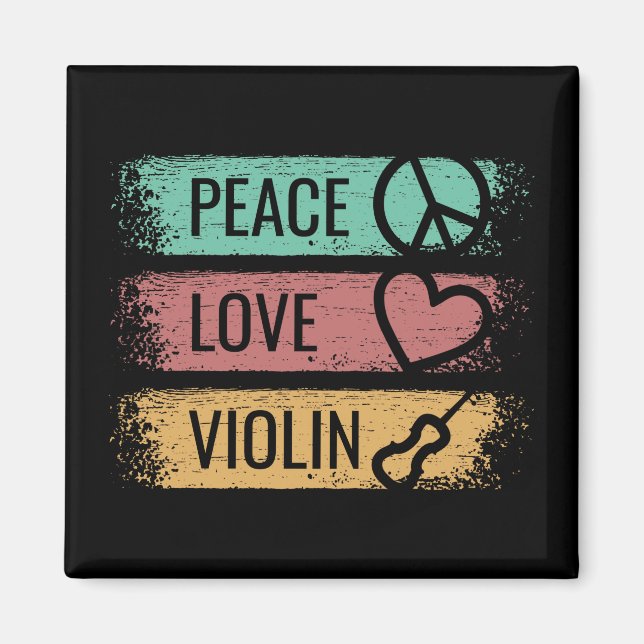 Violin Violinist Fiddle Magnet (Front)