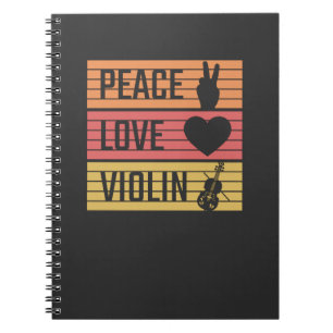 Violin Violinist Fiddle Notebook