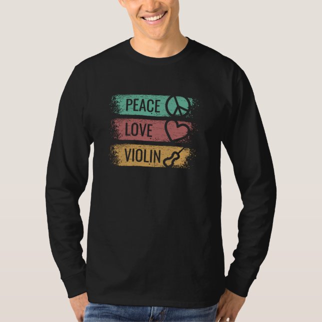 Violin Violinist Fiddle T-Shirt (Front)