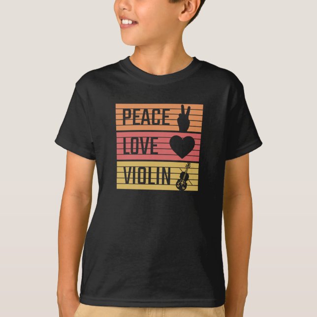 Violin Violinist Fiddle T-Shirt (Front)