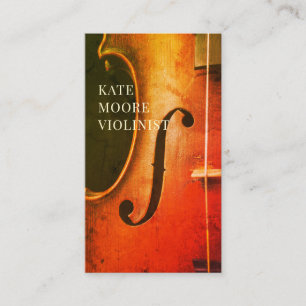 Violin Violinist Musician Business Card