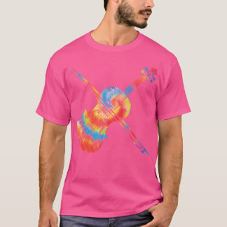 Violin Violinist Tie Dye 80S 90S T-Shirt