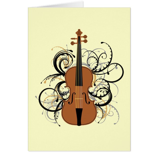 Violin with Swirls (Front)