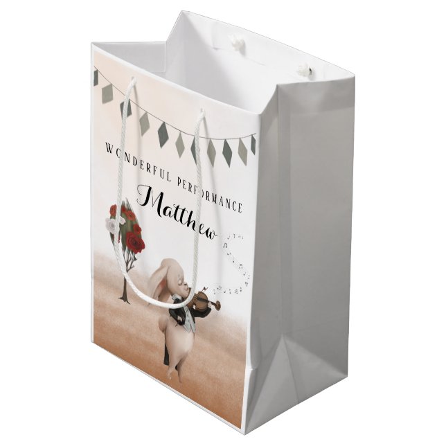 Violin Wonderful Performance Gift Bag (Front Angled)