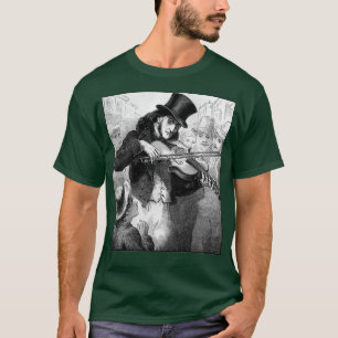 Violinist and Composer Paganini as a Street Musici T-Shirt